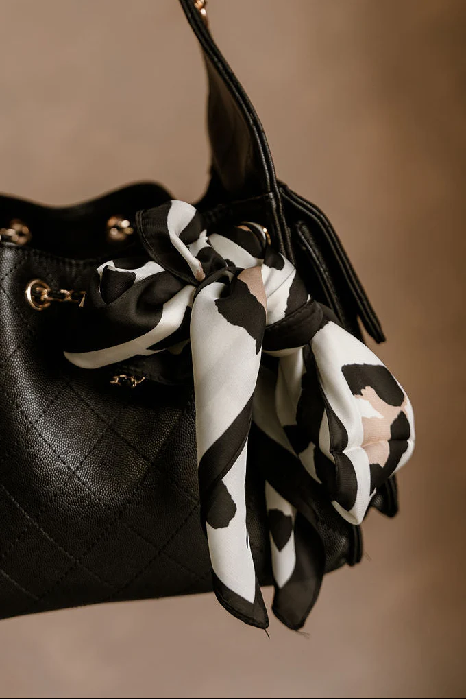 Harlow Leopard Print Satin Scarf
