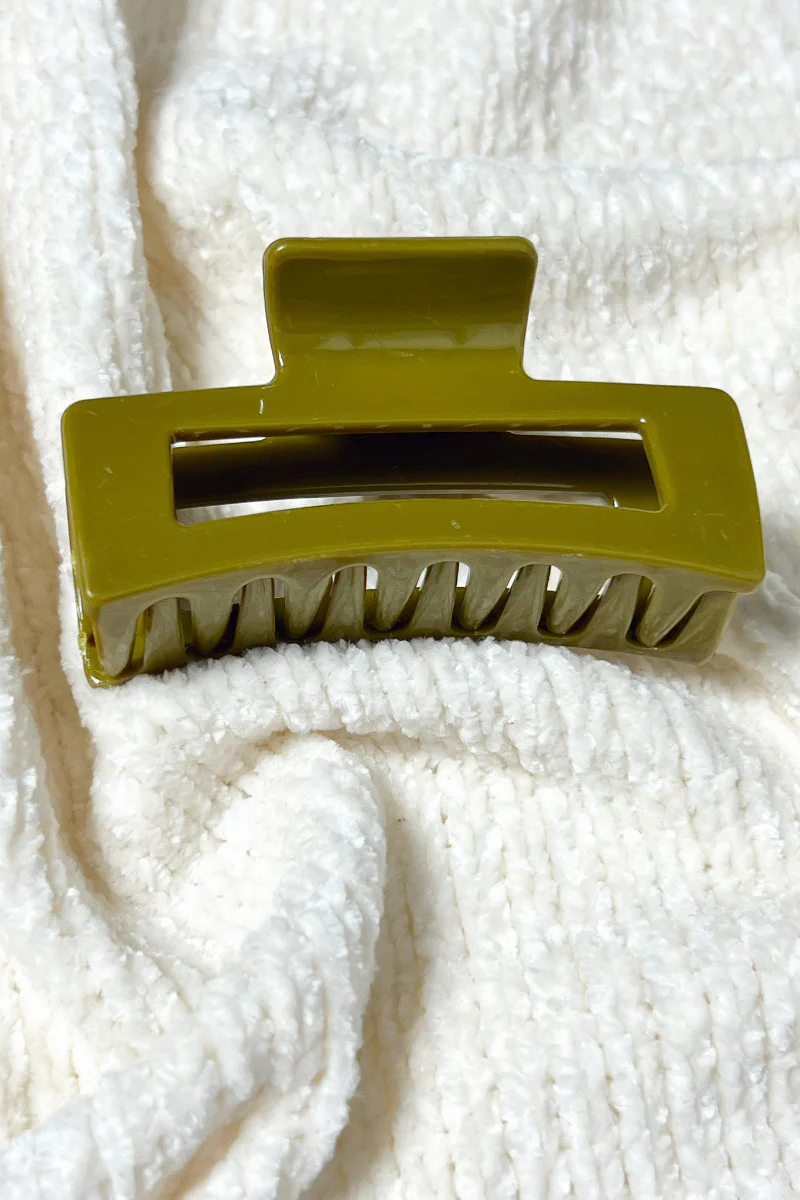 Harper Hair Clip in Green - Image 2
