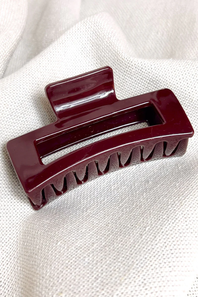 Harper Hair Clip in Wine - Image 2