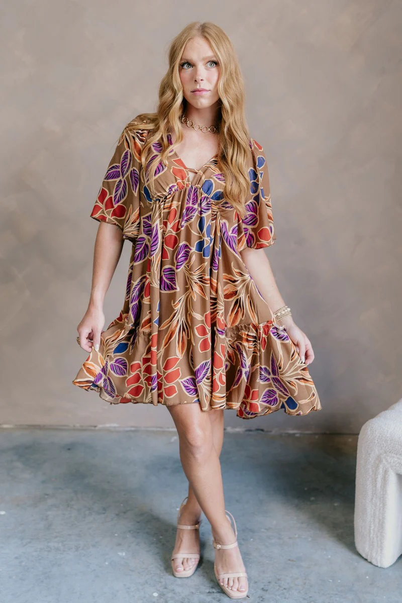 Harper Multi Floral Mini Dress