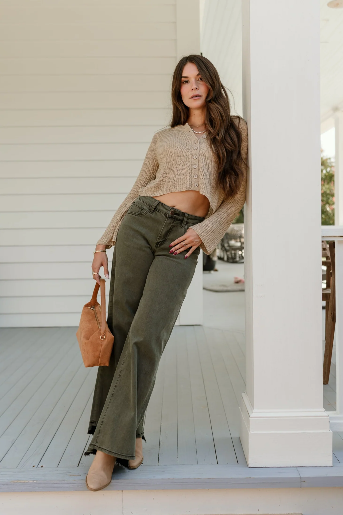Harriet Olive & Black Wide Leg Jeans - Image 3