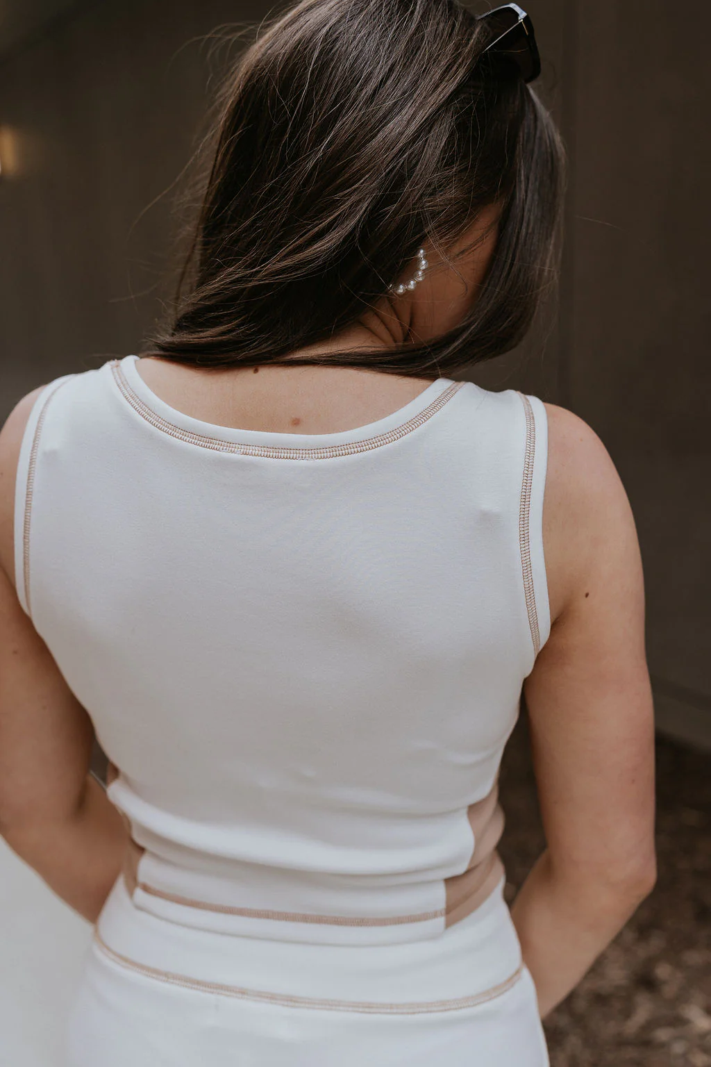 Hayden Cream & Mocha Tank - Image 8