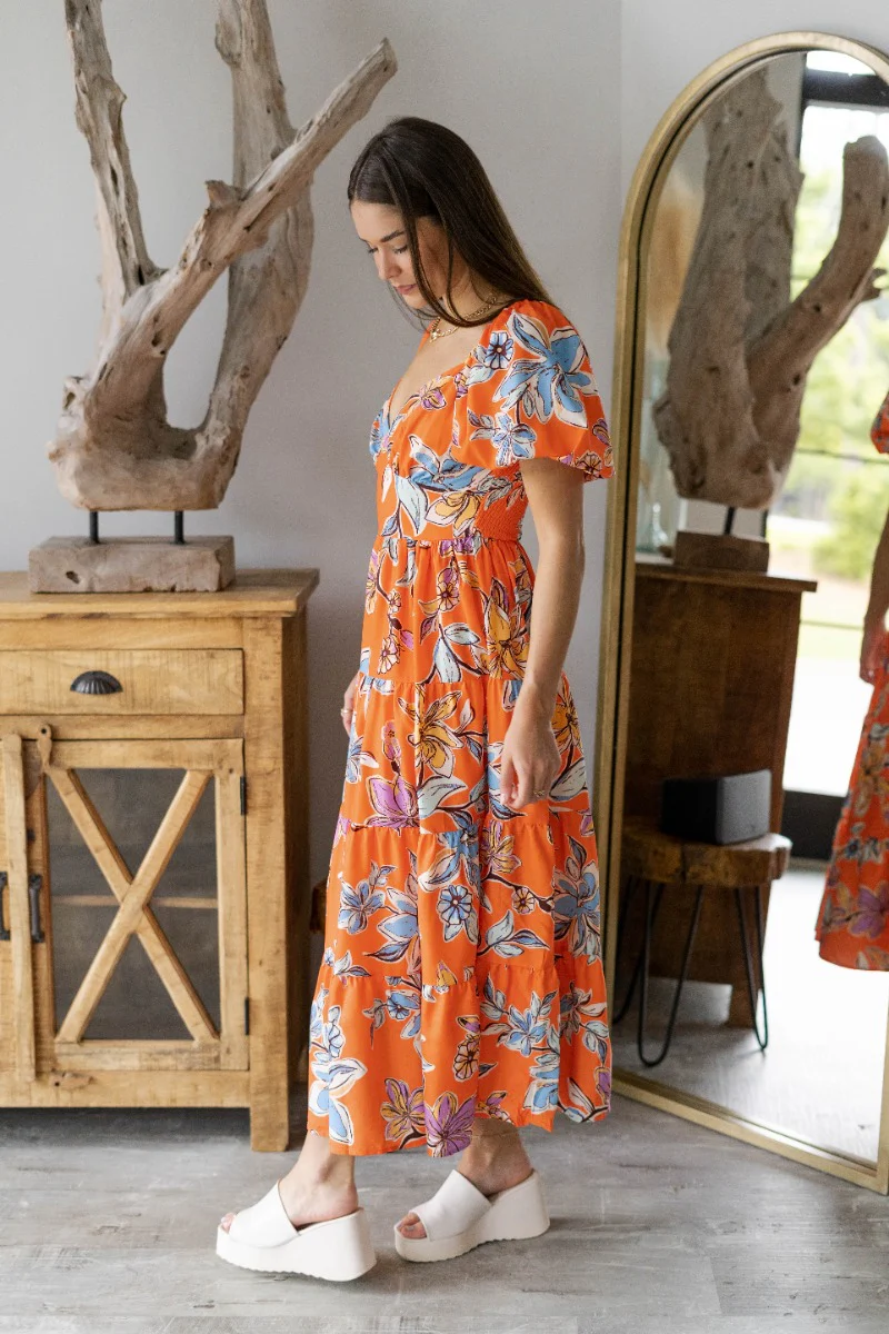 Heading To Paradise Midi Dress - Image 4