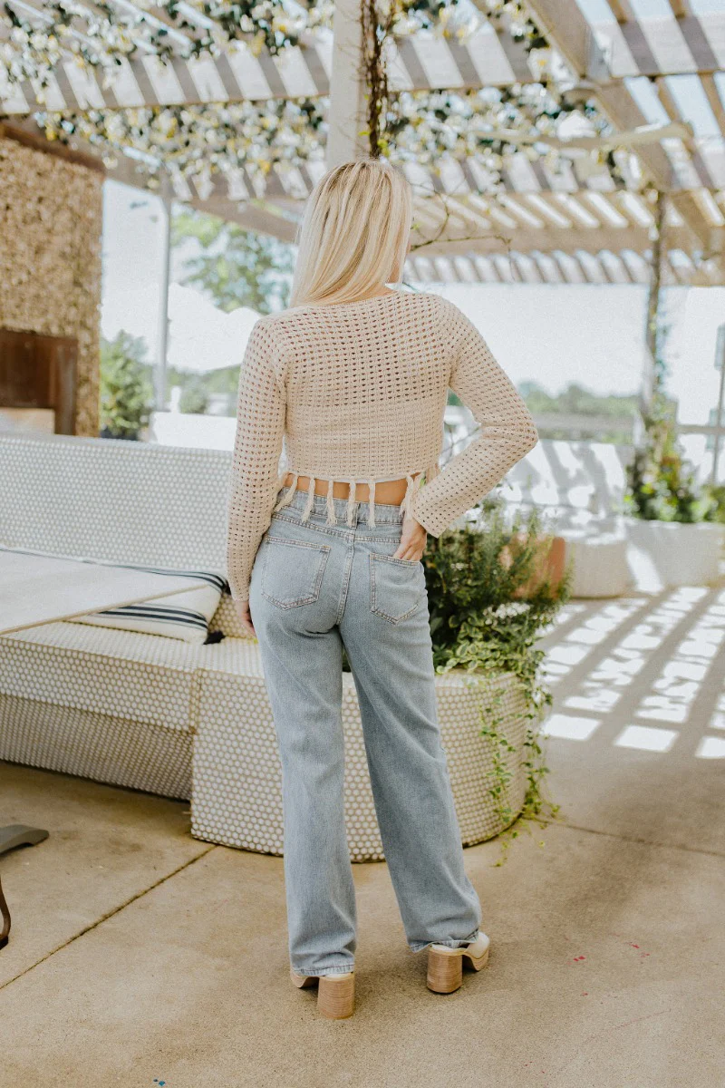 Heading West Open-Knit Top - Image 3