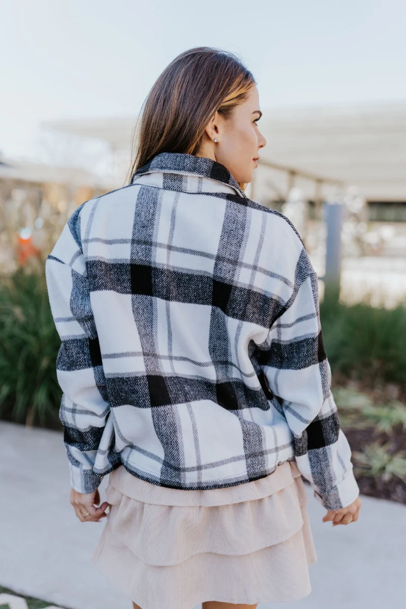 Heading West Plaid Shacket - Image 3