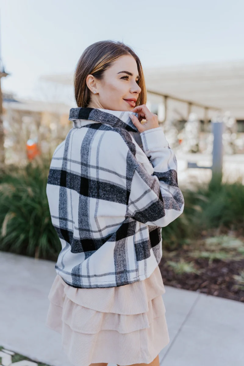 Heading West Plaid Shacket - Image 4