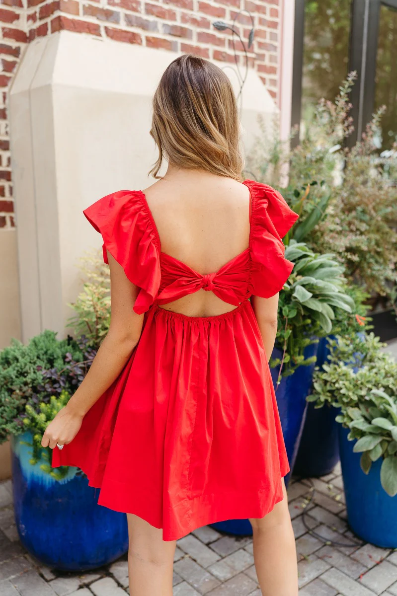 Heart Breaker Dress In Red - Image 5