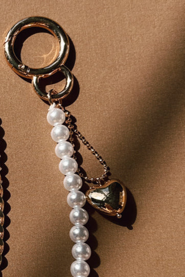 Heartfelt Pearl Bag Charm - Image 3