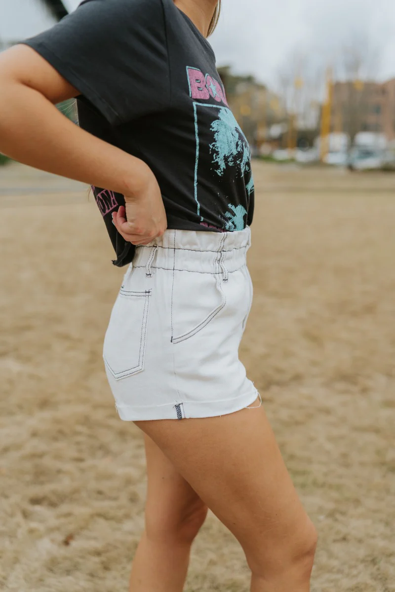 Heat Wave Shorts in White - Image 4