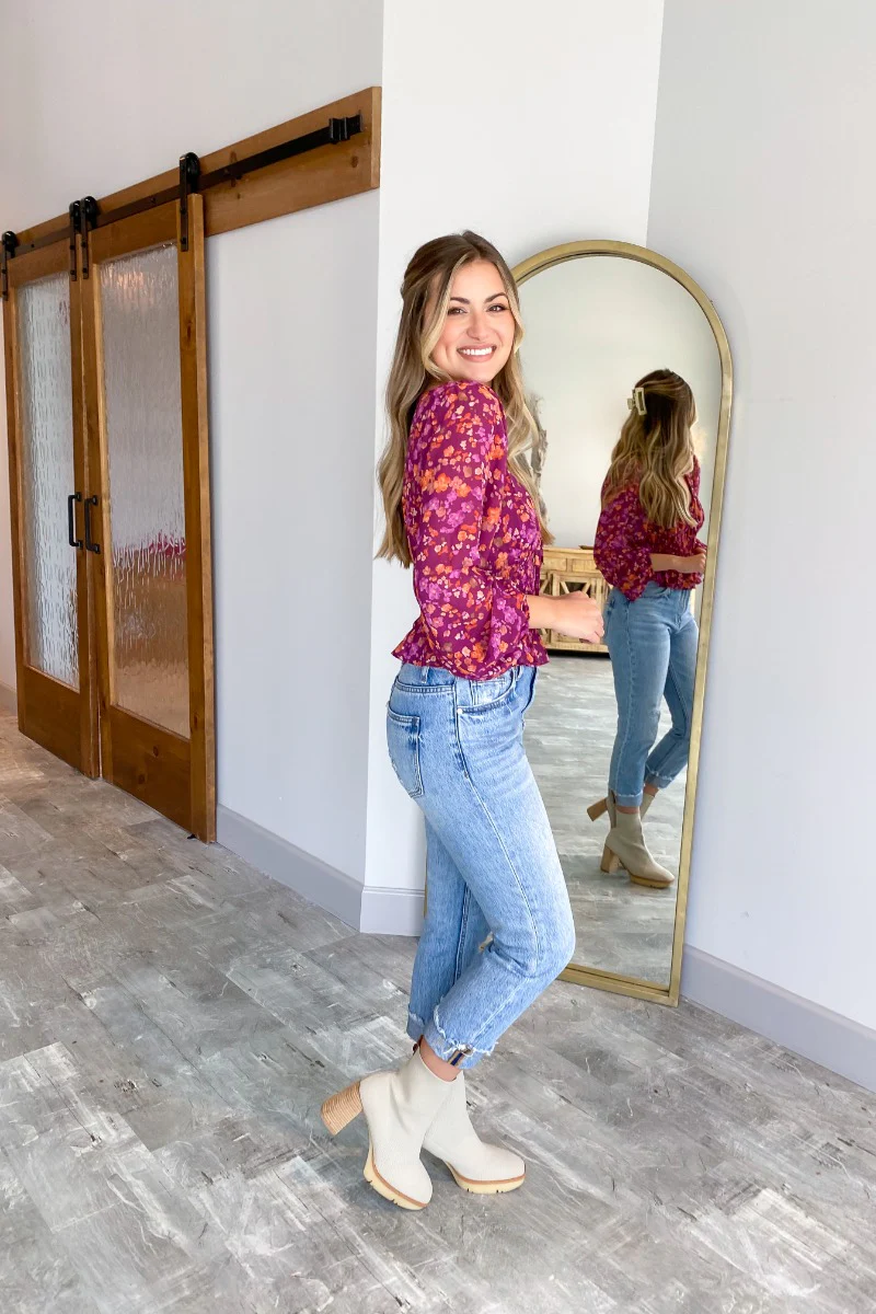 Here We Go Floral Top - Image 4