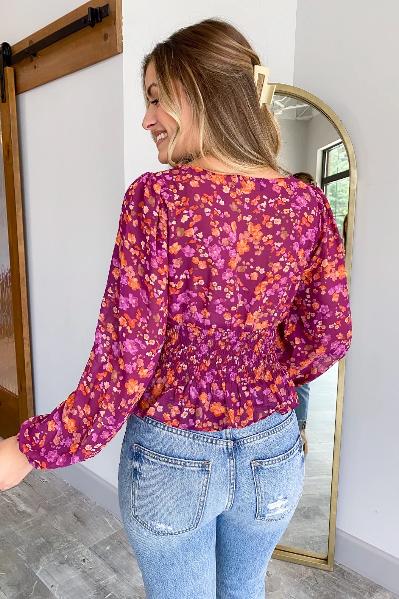 Here We Go Floral Top - Image 5