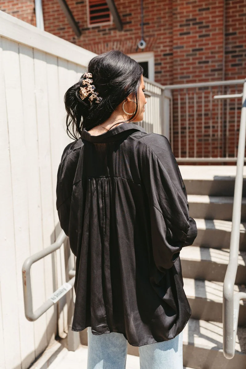 Here With Me Top in Black - Image 4
