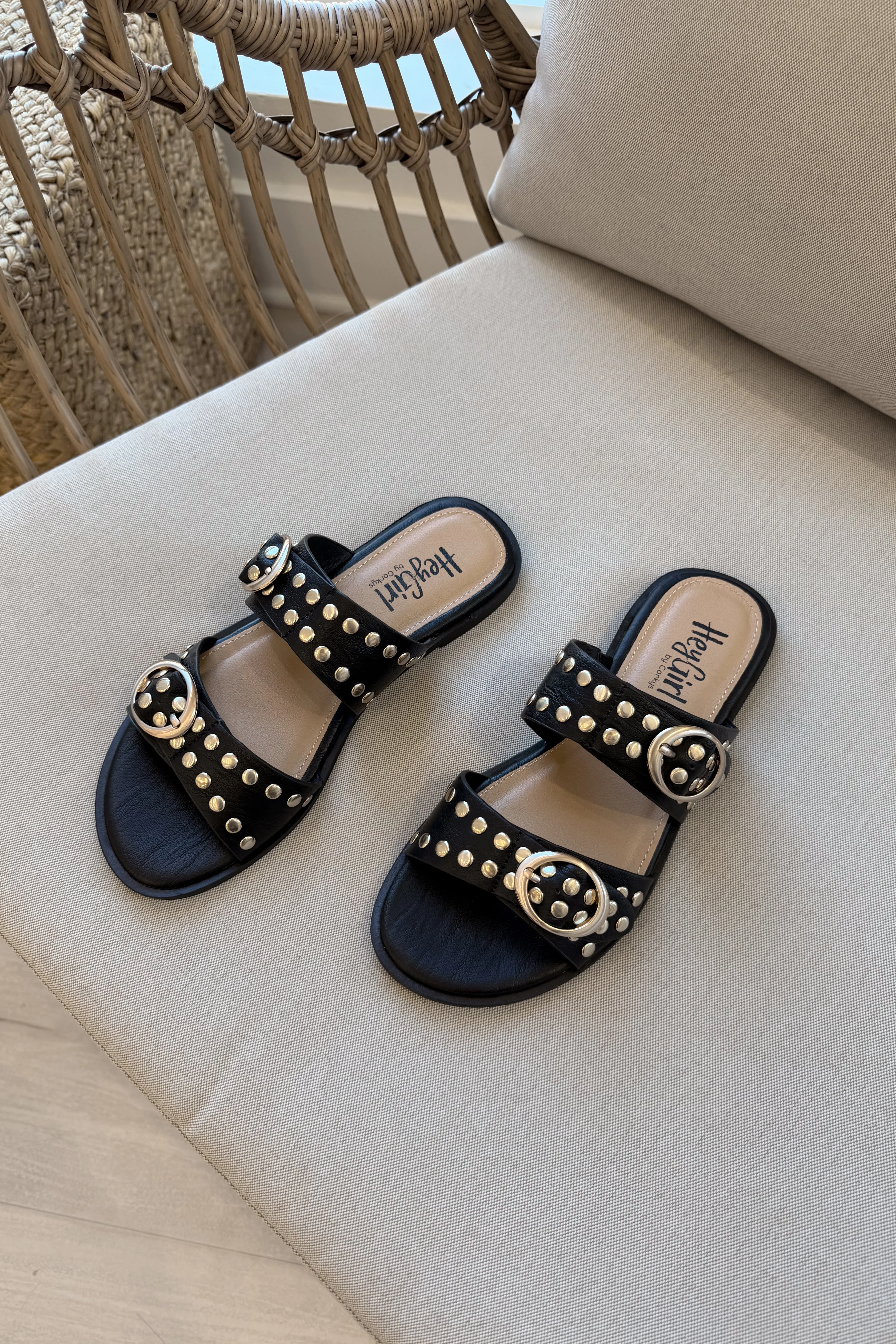 Hey Girl By Corkys Hey Hottie Black Sandal - Image 3