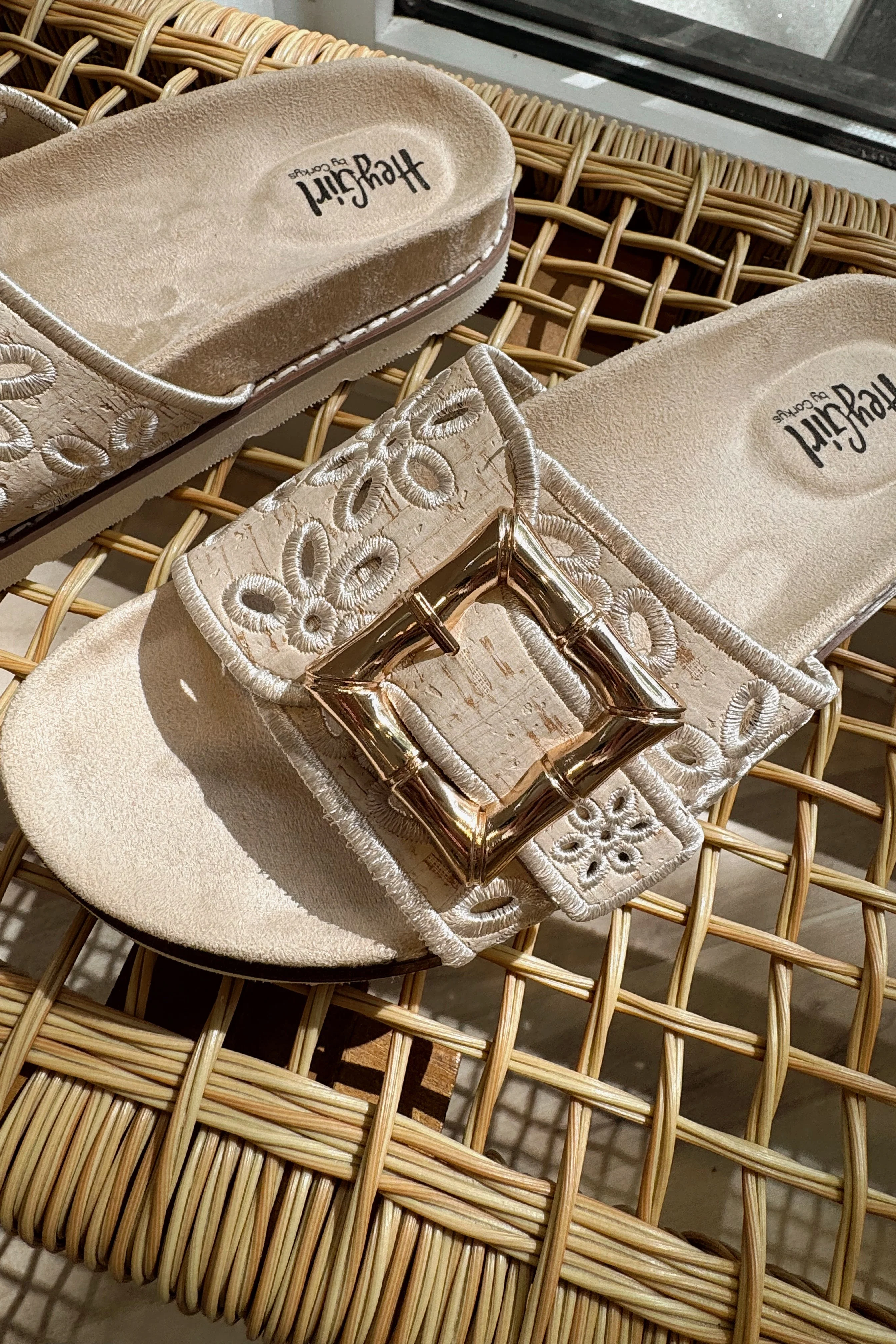 Hey Girl by Corkys Slide in My DM Natural Sandal - Image 5