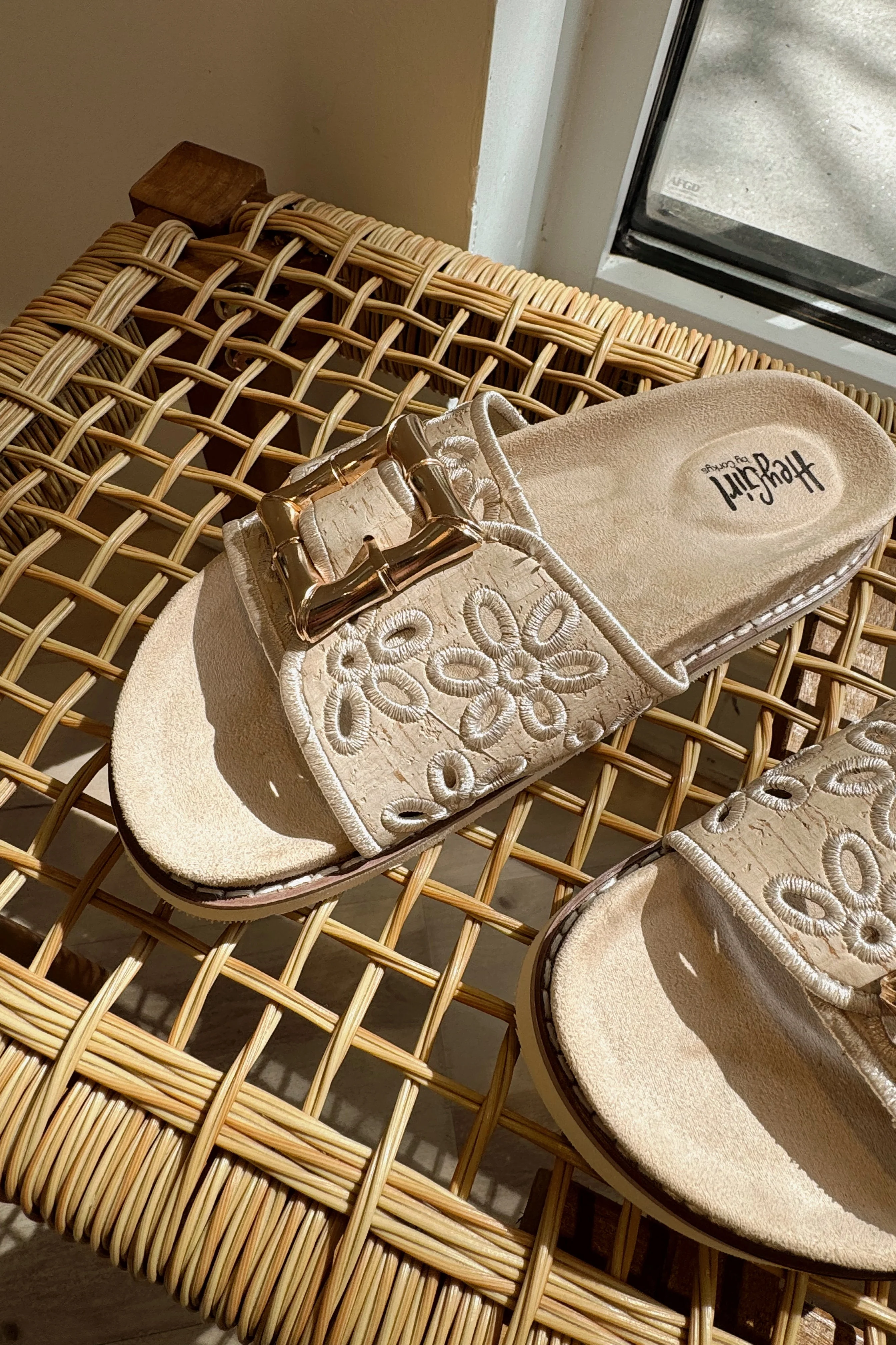 Hey Girl by Corkys Slide in My DM Natural Sandal - Image 7
