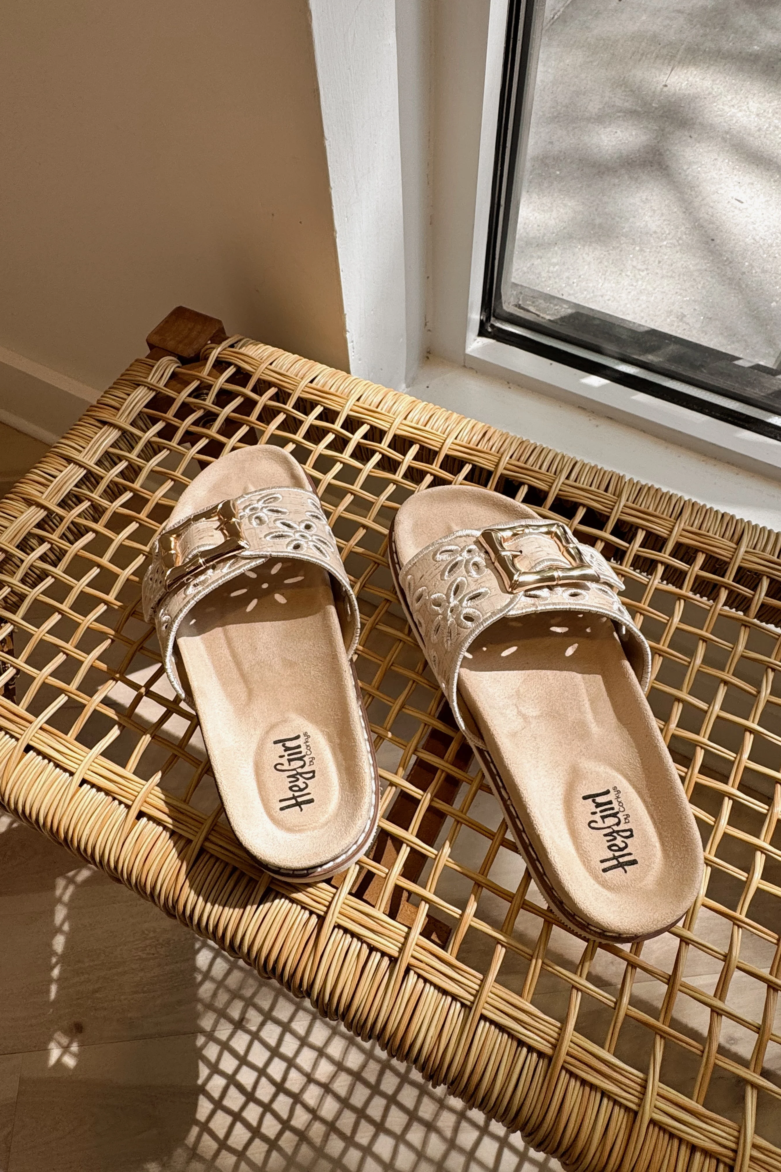 Hey Girl by Corkys Slide in My DM Natural Sandal - Image 9