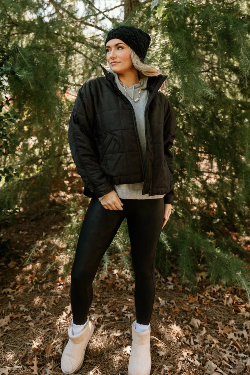 Lara Quilted Long Sleeve Puffer Jacket - Image 12