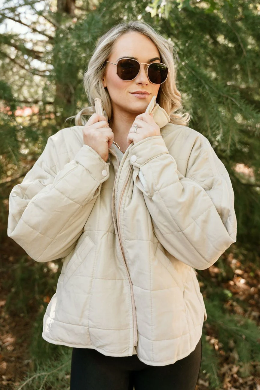 Lara Quilted Long Sleeve Puffer Jacket - Image 2