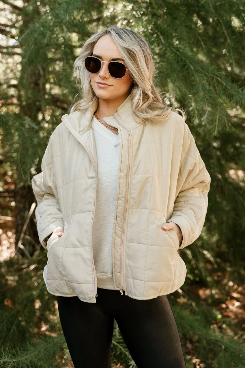 Lara Quilted Long Sleeve Puffer Jacket - Image 7