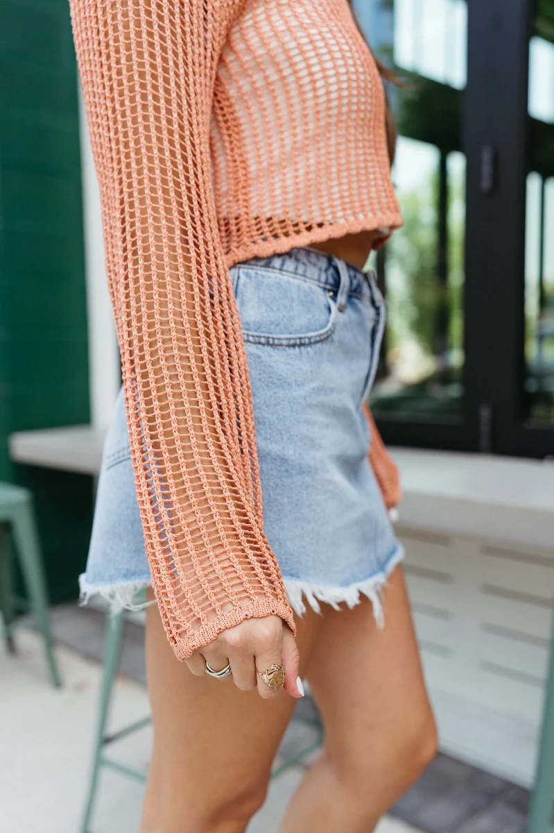 High Hopes Open-Knit Crop Top - Image 3