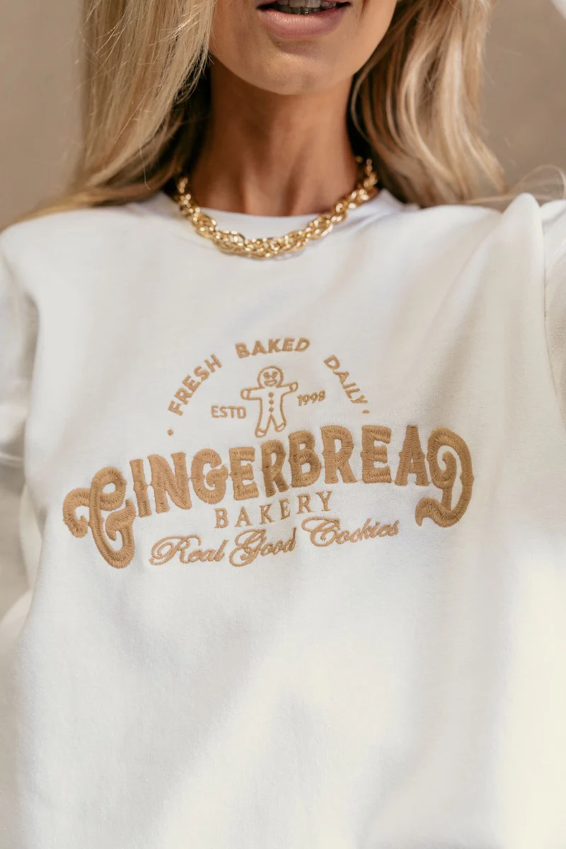 Holly Cream Gingerbread Bakery Sweatshirt - Image 3
