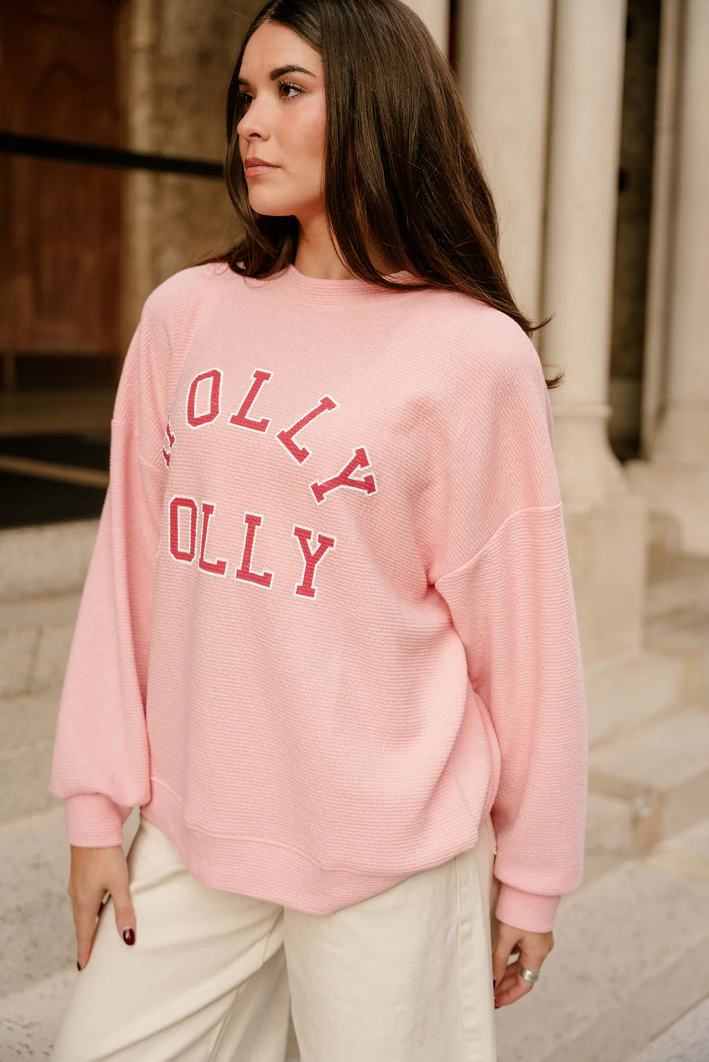 Holly Jolly Pink Pullover - Image 5