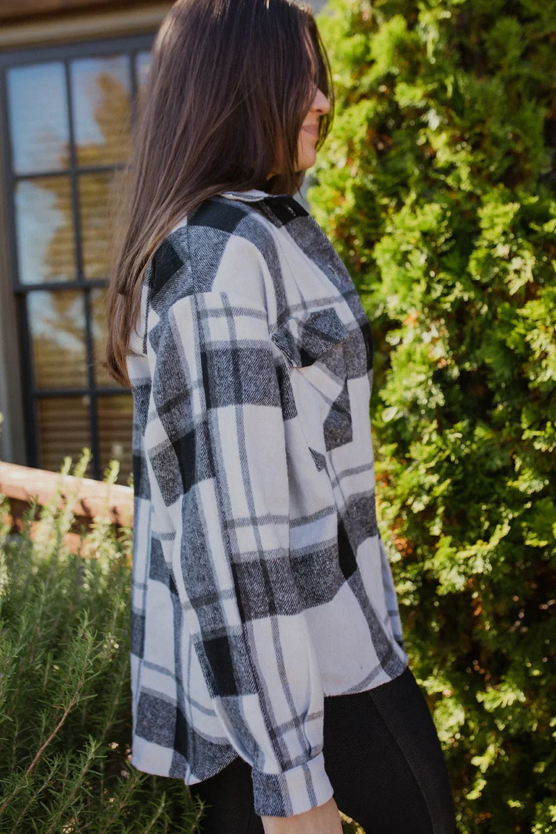 Home For The Holidays Plaid Shacket - Image 4