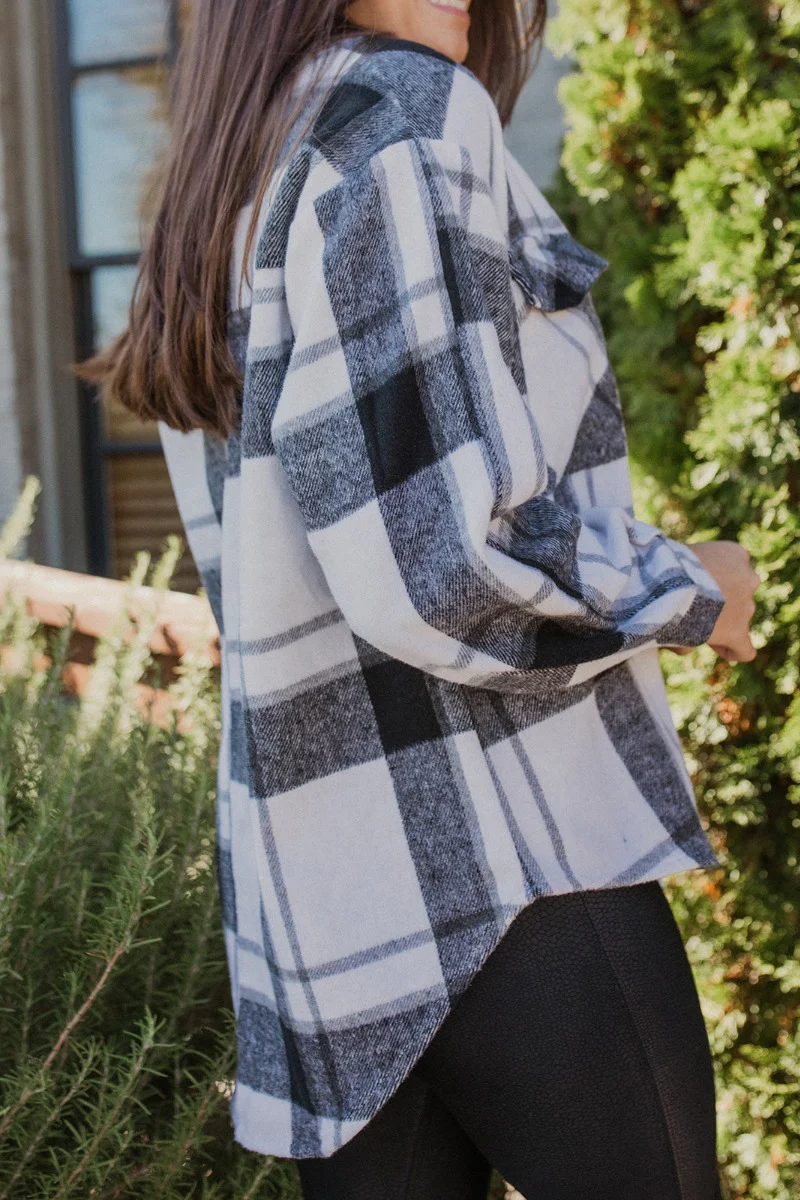 Home For The Holidays Plaid Shacket - Image 5