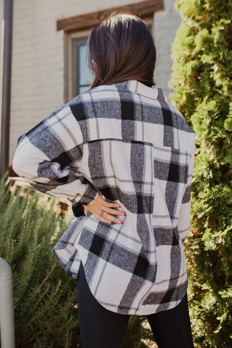 Home For The Holidays Plaid Shacket - Image 6