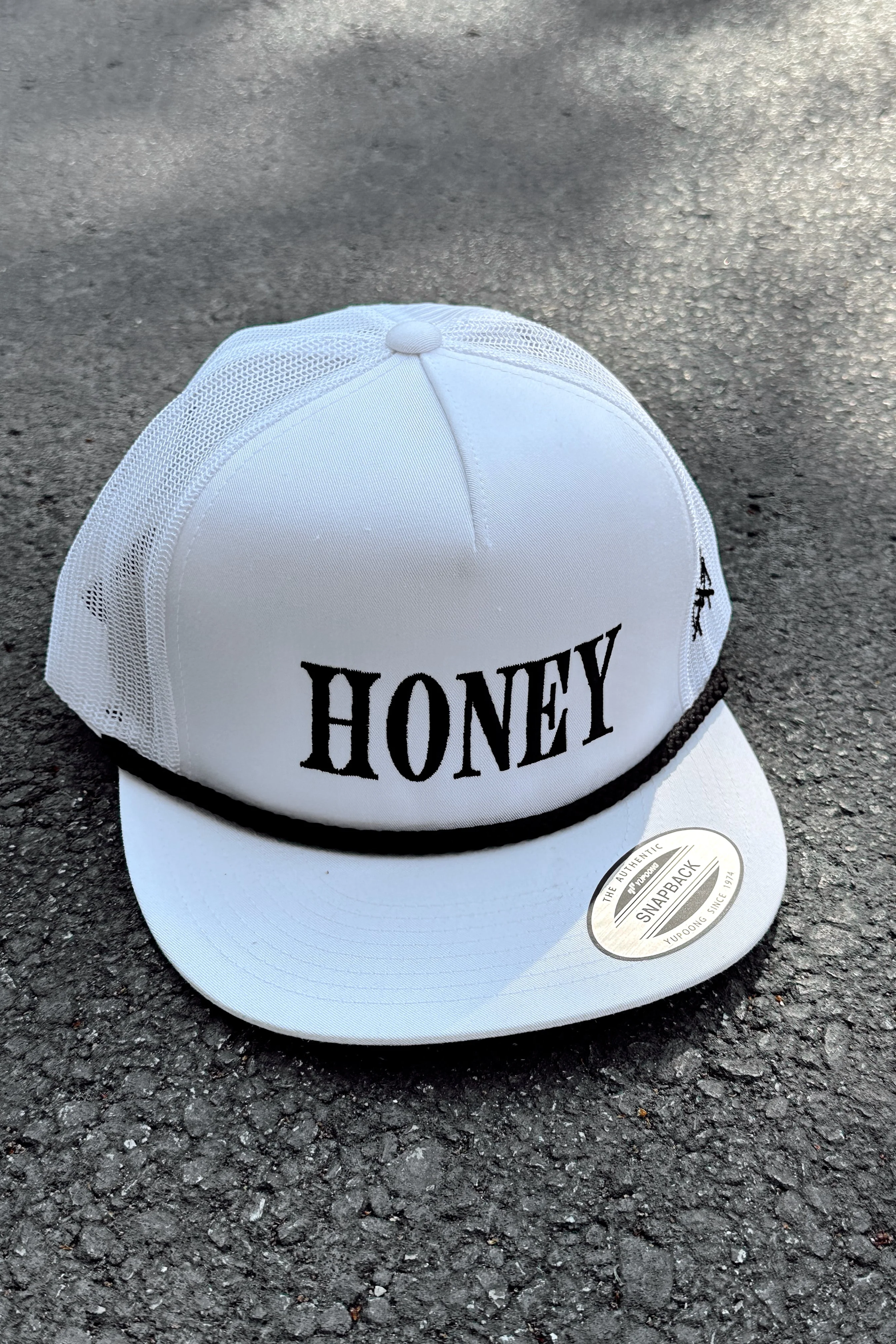 Honey White & Black Trucker Hat