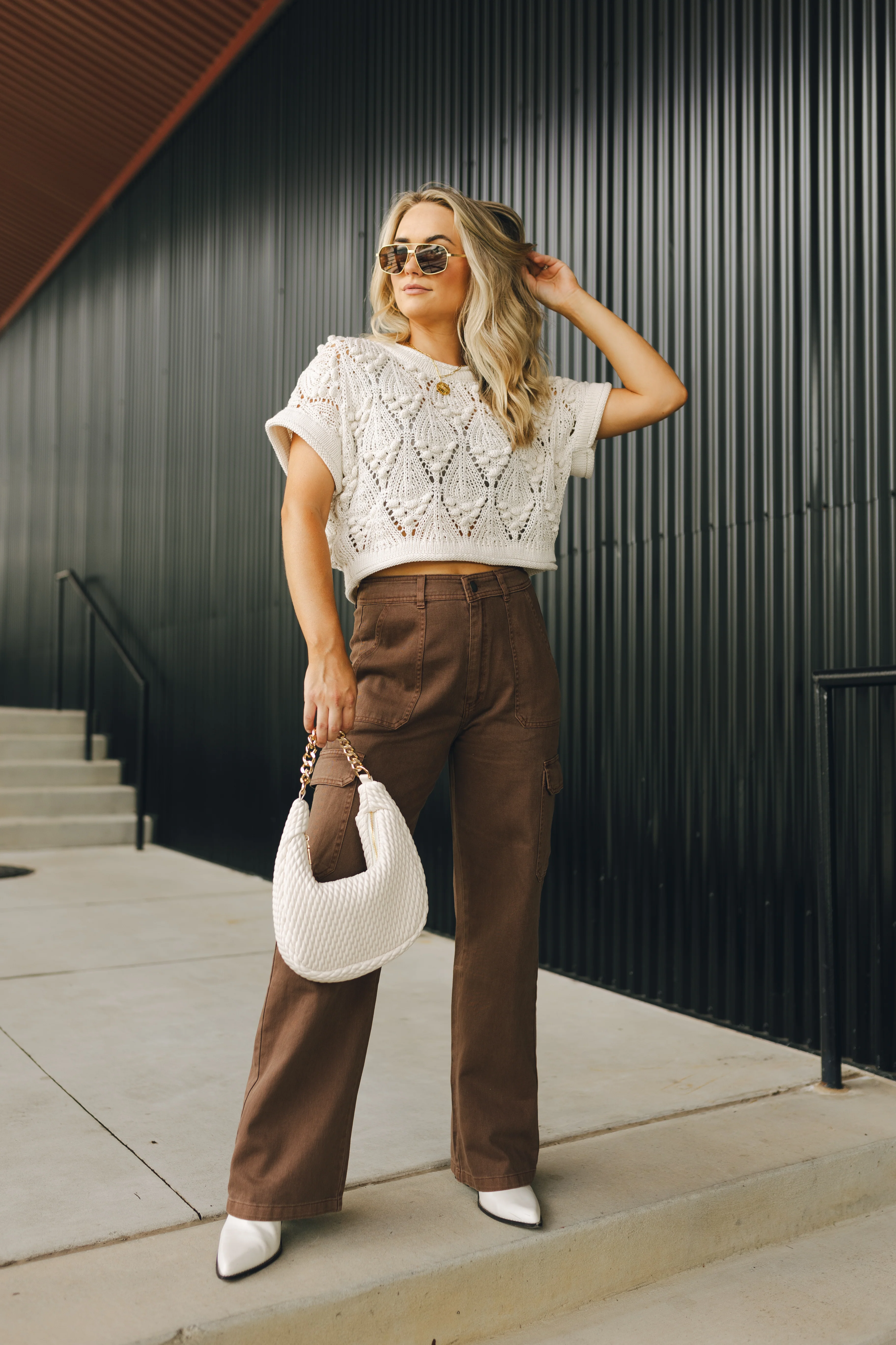 Hope Chestnut Cargo Jeans - Image 2