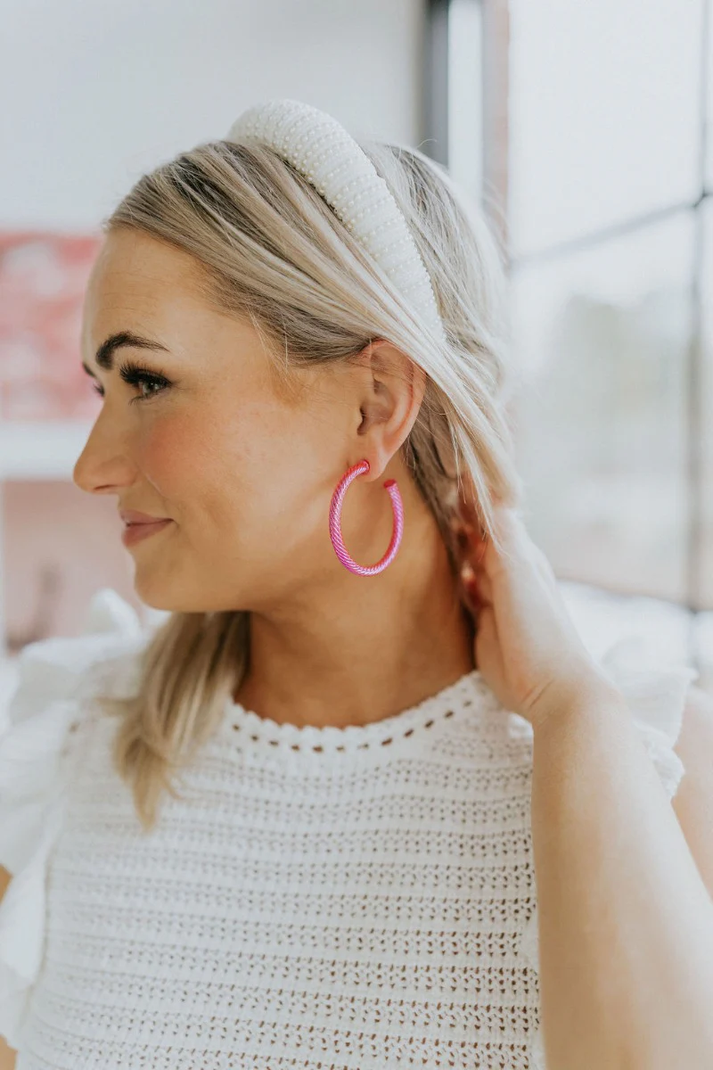 Hots For You Pink Hoops