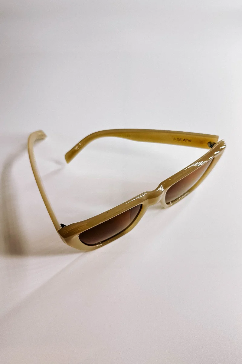 I-Sea: Ava Sunglasses in Oatmeal & Brown - Image 2