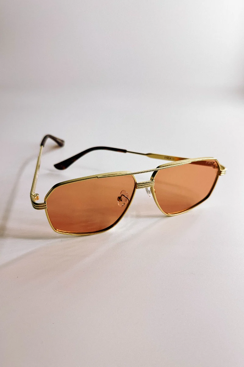 I-Sea: Bliss Sunglasses in Gold & Amber