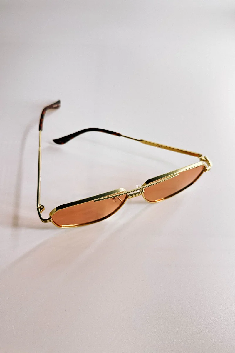 I-Sea: Bliss Sunglasses in Gold & Amber - Image 3