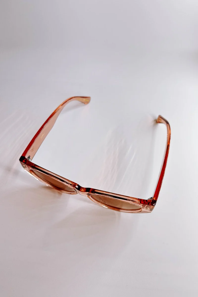 I-Sea: Carly Sunglasses in Watermelon & Brown - Image 3