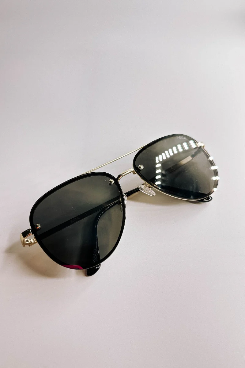 I-Sea: River Sunglasses in Gold & Silver - Image 2