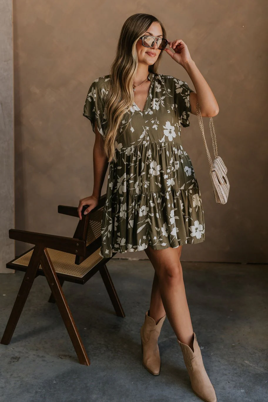 Gia Floral Short Sleeve Mini Dress - Image 10