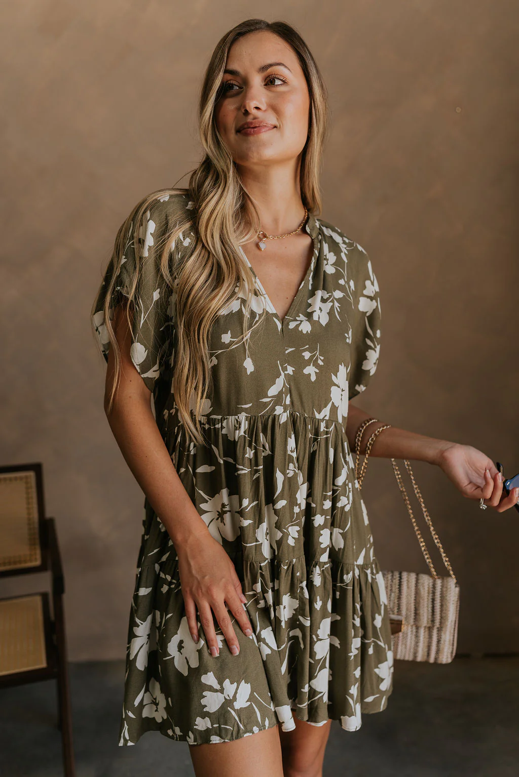 Gia Floral Short Sleeve Mini Dress - Image 11