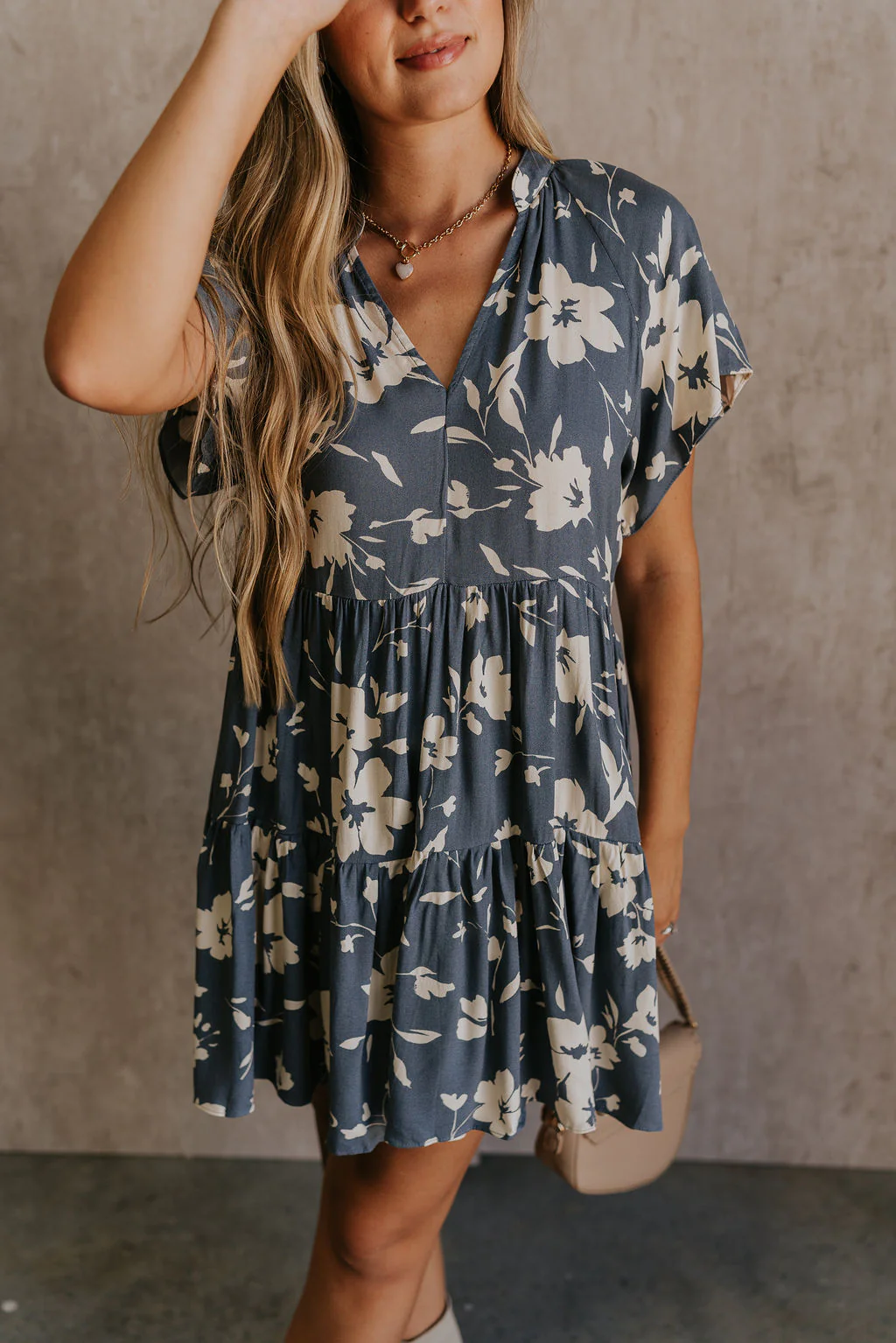 Gia Floral Short Sleeve Mini Dress - Image 2