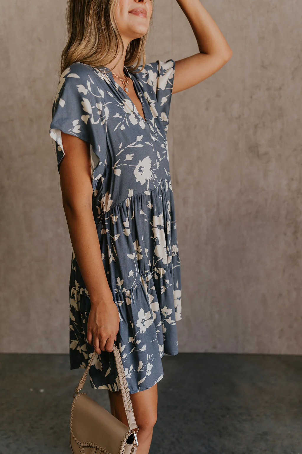 Gia Floral Short Sleeve Mini Dress - Image 4