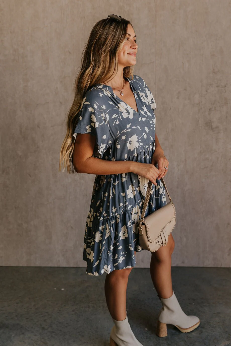 Gia Floral Short Sleeve Mini Dress - Image 5