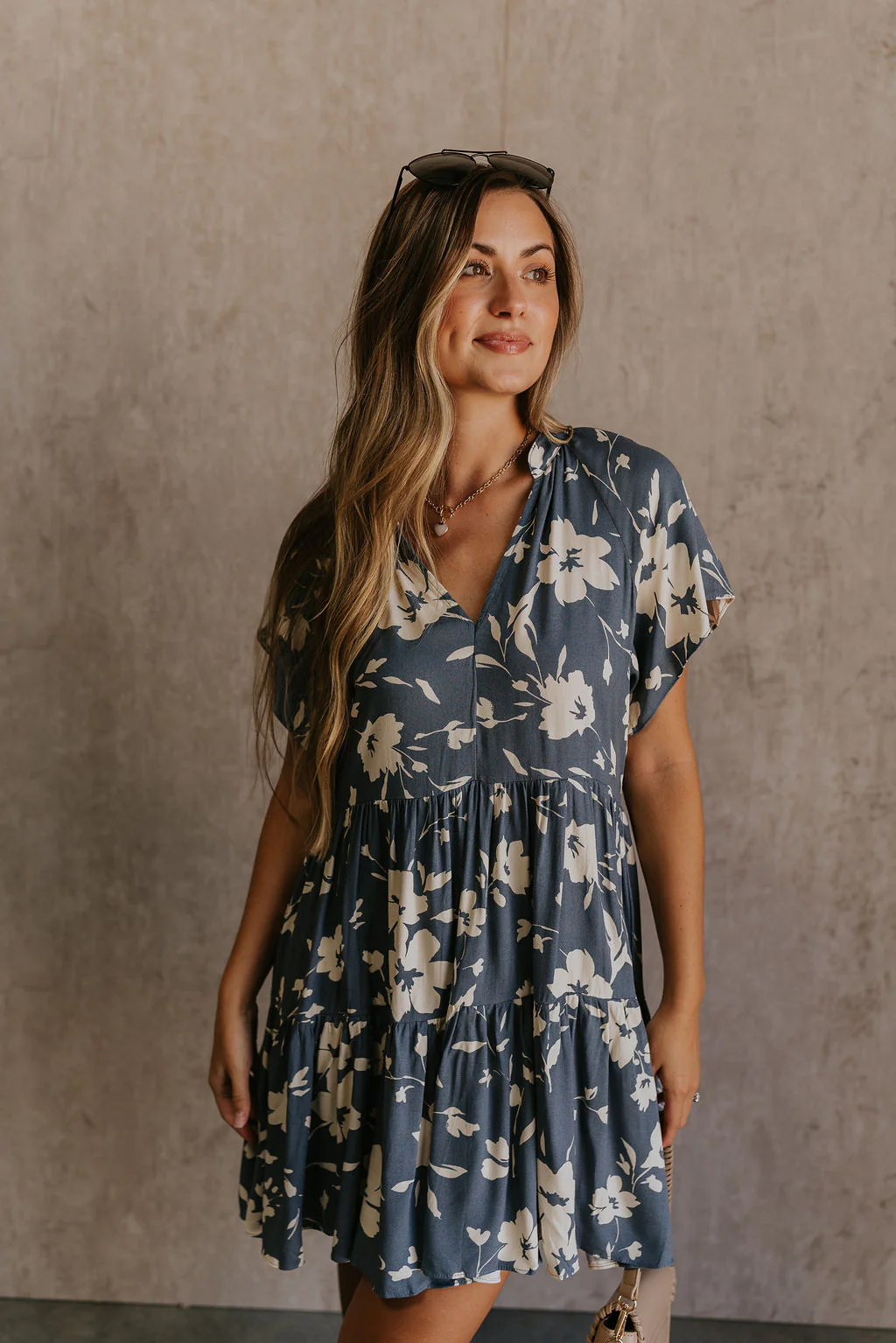 Gia Floral Short Sleeve Mini Dress - Image 6