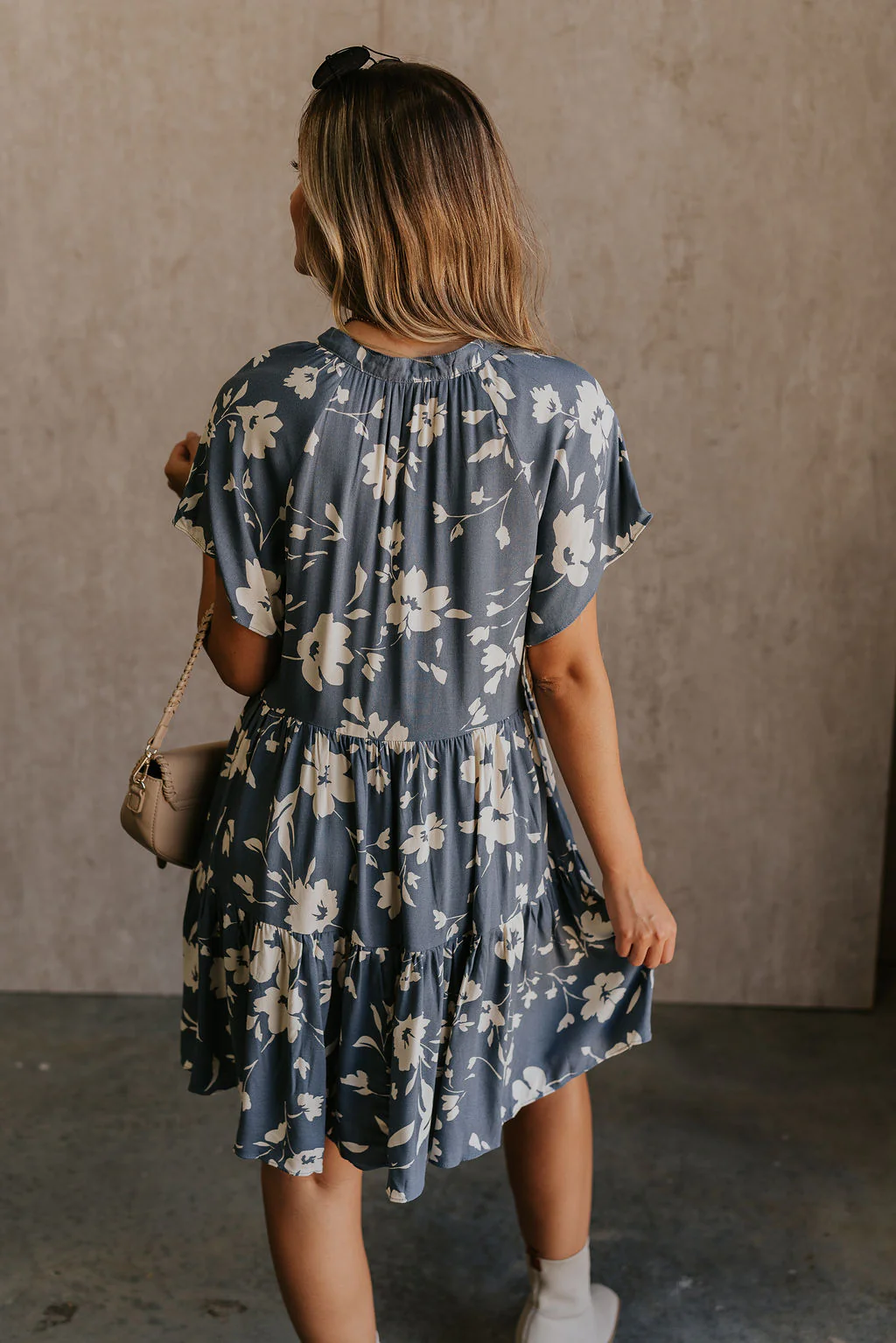 Gia Floral Short Sleeve Mini Dress - Image 8