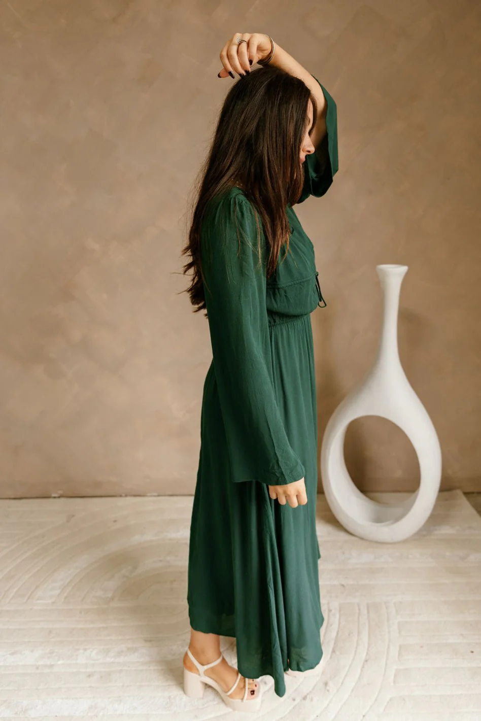 Camilla Hunter Green Maxi Dress - Image 3
