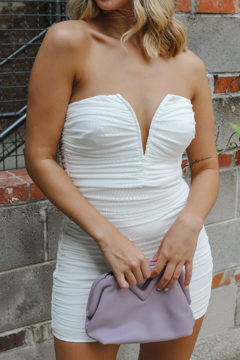 I'm Smitten Dress in White - Image 2