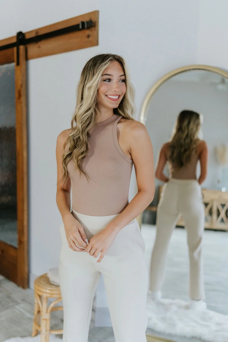 Impressions Bodysuit in Mocha - Image 2