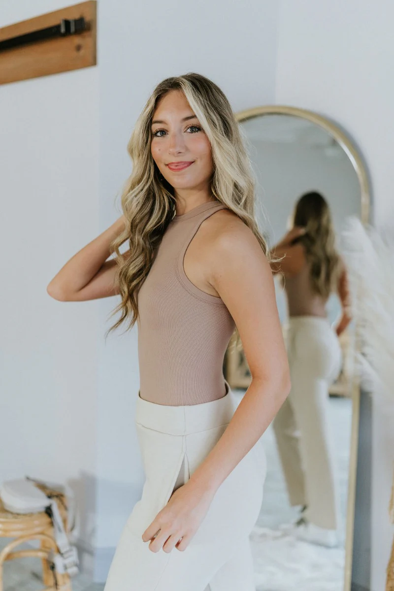 Impressions Bodysuit in Mocha - Image 4
