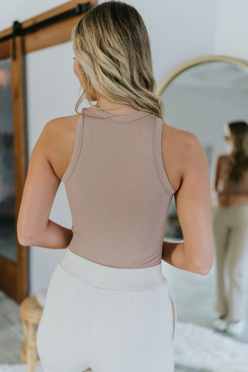 Impressions Bodysuit in Mocha - Image 6