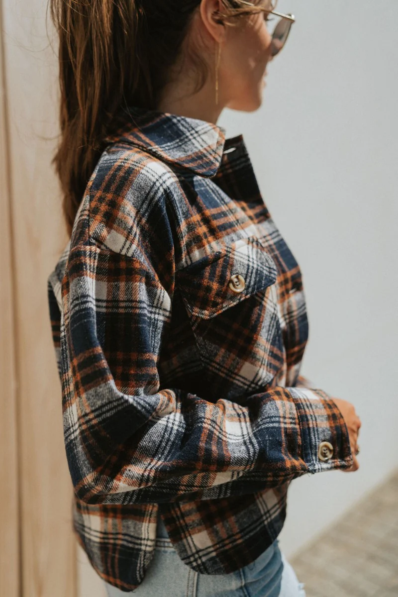 In Rhythm Plaid Mix Jacket - Image 2